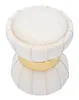 A single, cream and gold stool is shown against a white background. Produktbild-Vorschau