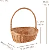 Creative Home Oválny prútený košík s uškom | 37 x 30 x 37 Náhľad obrázku produktu 3