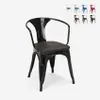 chaises métal bois style industriel pour bar cuisine steel Voir les images du produit 6