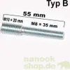 Gewindeadapter M8 / M10 - 55 mm - Typ B Produktbild-Vorschau 1