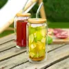 Creano doppelwandiges Trinkglas mit Bambusdeckel & Produktbild-Vorschau 4