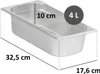 Nádoba na jídlo GN 1/3 s víkem, výška 100 mm, ohřívací Náhled obrázku produktu 2