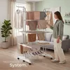 tectake® Turmwäscheständer Odelia klappbar 6 drehbare Produktbild-Vorschau 7