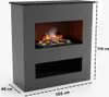 GLOW FIRE Elektrokamin 'Brecht' | Wasserdampf Kamin mit OMC Produktbild-Vorschau 3