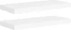 Two white floating shelves displayed against a white background. Anteprima dell’immagine prodotto