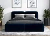 Polsterbett OLKE -OM 160 x 200 mit Bettkasten. Farbe: Blau Produktbild-Vorschau 1