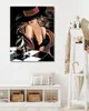 Zuty - Malen nach Zahlen - SEXY SCHACHSPIELERIN, 40x50 cm, Produktbild-Vorschau 2