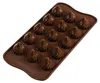 Silikomart SCG47 Choco Flame, siliconen, bruin, Italië, 11 Productafbeelding-voorbeeld 1