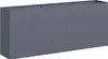 A gray planter box with six vertical panels. Produktbild-Vorschau