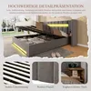 Polsterbett 180x200 cm mit LED, Bettkasten & USB – Samtbett Produktbild-Vorschau 3