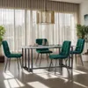 INONEFT, set di 4 sedie da pranzo, sedie imbottite per la Anteprima dell’immagine prodotto 1