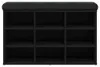 Panca per scarpe nera 82x32x50 cm in materiale ligneo Anteprima dell’immagine prodotto 4