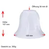 Alabasterglas Lampenglas weiß  Ø 135mm Ersatzglas Produktbild-Vorschau 2
