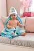 Asciugamano per bambini 100x100 Akuku turchese con rana Anteprima dell’immagine prodotto 5