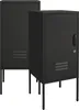 Two black metal lockers with legs are shown against a white background. Anteprima dell’immagine prodotto