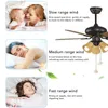 Collage showing different wind modes of a ceiling fan with lifestyle images of people enjoying the fan. Podgląd zdjęcia produktu
