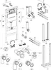 Geberit DuofixBasic Element f. WWC, 112 cm mit Delta UP-SPK Produktbild-Vorschau 5