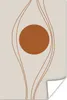 MuchoWow® Poster Linien - Kreis - Braun 120x180 cm - Produktbild-Vorschau 1