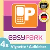 4x EASYPARK EASY PARK Hinterglasaufkleber Ticket Aufkleber Produktbild-Vorschau 1