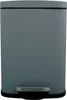 A gray pedal trash can is shown against a white background. Anteprima dell’immagine prodotto