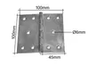Aqbau® Gerollte Scharniere 100 x 100mm Halbbreite Produktbild-Vorschau 2