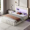 Letto imbottito 180x200cm, letto a molle con rete Anteprima dell’immagine prodotto 7
