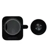 A top-down view of a black electric kettle and its lid, presented on a white background. Podgląd zdjęcia produktu