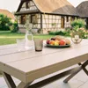 Gartentisch ISOLA, WPC Holzoptik, champagner – wetterfest Produktbild-Vorschau 2