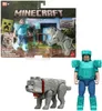Minecraft The Movie Steve &  Wolf set 2 figures Produktbild-Vorschau 1
