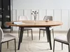 BELIANI Esstisch Holzoptik Braun MDF-Tischplatte Oval Produktbild-Vorschau 2