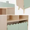 sweeek - Kinderbücherregal, 2 Türen und 4 Regale - Grün Produktbild-Vorschau 4