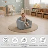 Mini Kindersessel Cord Hellgrau – Kinder Sessel mit Produktbild-Vorschau 3