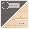 Karibu Gartenhaus "Calabar 4" SET terragrau mit Boden und Produktbild-Vorschau 6