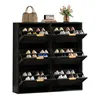 Merax Schuhschrank Schuhablage mit 6 Klappen, Schuhkipper Produktbild-Vorschau 8