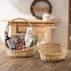 Großer Bügelkorb Weide geflochten weiß – Geschenkkorb Produktbild-Vorschau 6