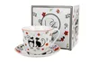 Porcelánový šálek a podšálek Koty Etno Náhľad obrázku produktu 1