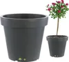 Pot de fleurs rond Diamètre 58 cm Jardinière anthracite Voir les images du produit 1