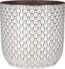 Mica Decorations Daan Pot de fleurs - H21 x Ø22 cm - Blanc Voir les images du produit 1