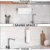 Porta rotolo da cucina Acciaio inox Autoadesivo Argento Anteprima dell’immagine prodotto 4