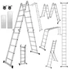 Scala multiuso in alluminio Ikodm 7in1, con 4x5 gradini, Anteprima dell’immagine prodotto 1