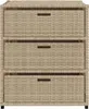 vidaXL Armoire de jardin beige 55x59x69 cm Poly rotin Voir les images du produit 5