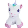 A plush unicorn toy sitting down. Podgląd zdjęcia produktu