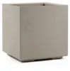 Pot de fleurs sur roulettes, couleur beige, aspect bois, Voir les images du produit 8