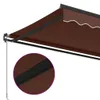 vidaXL Markiza manualna brązowa 450x350 cm Podgląd zdjęcia produktu 6