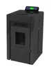 A black pellet stove is shown against a white background. Produktbild-Vorschau