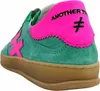Another Trend Leder Damenschuh, Grün, flacher Schnürer, Produktbild-Vorschau 4