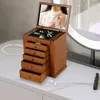 Kasetka na biżuterię, drewniana kasetka na biżuterię retro Podgląd zdjęcia produktu 4