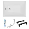 ECOLAM Badewanne Rechteck 100x70 cm  Marella Acrylwanne + Produktbild-Vorschau 2