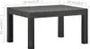 vidaXL Stół ogrodowy antracyt 58x58x41 cm PP rattan Podgląd zdjęcia produktu 5