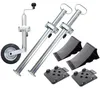 Anhänger Zubehör SET No.2 HD (1 Stützrad, 2 Keile[SCHWARZ], Produktbild-Vorschau 1